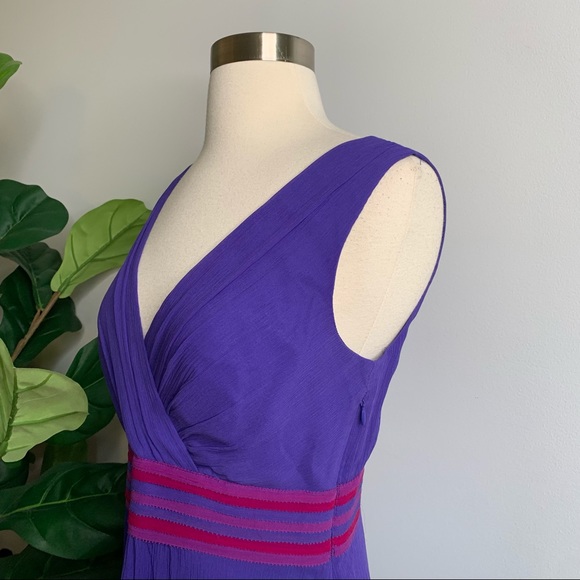 Boden Purple Silk Dress - Picture 4 of 10